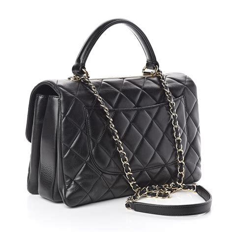 chanel quilted flap bag black costco|Chanel lambskin medium flap bag.